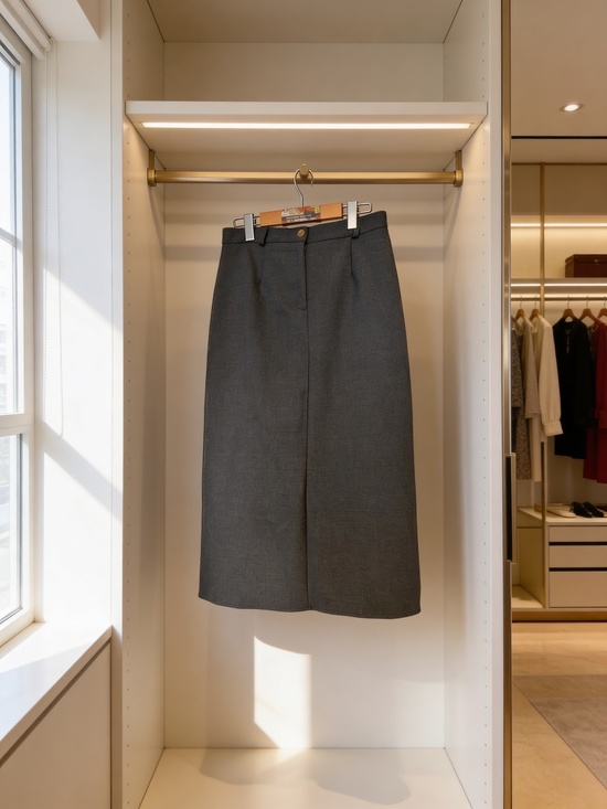 OAK + FORT Dresses & Skirts - Oak & Fort Grey Midi Pencil Skirt
